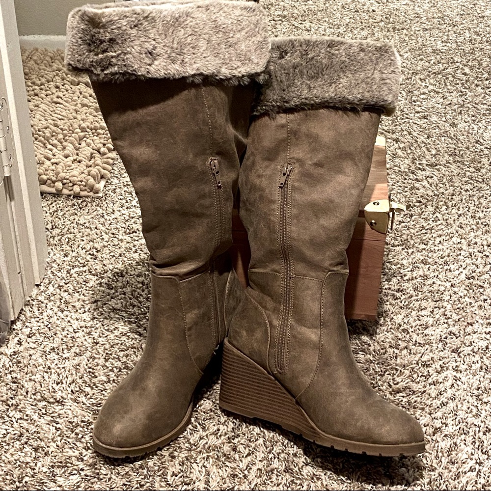 Lane Bryant Fuzzy Boots